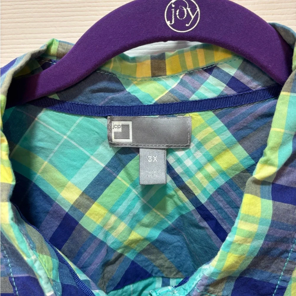 Women’s JCP Flannel Shirt Size 3X - Picture 2 of 3